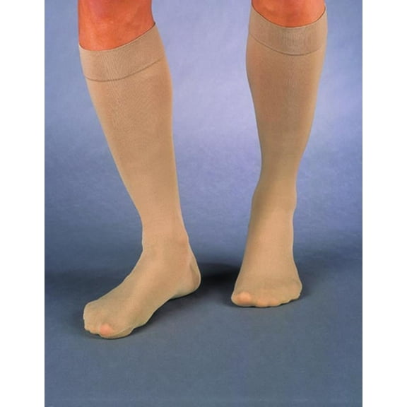 Relief 20-30 mmHg Knee High Large Full Calf Beige
