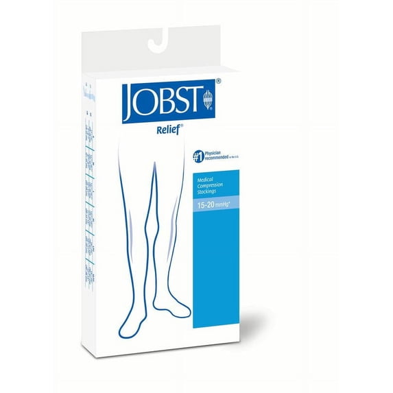 Relief Knee 15-20 Closed Toe Petite Beige Lg