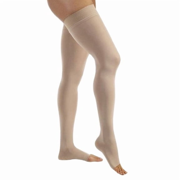 Jobst Relief Open Toe Thigh Highs w/Silicone Dot Band 20-30 mmHg