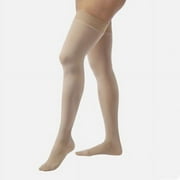 JOBST Relief Silicone Compression Thigh High, 15-20 mmHg Closed Toe, Beige, X-Large