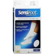 JOBST SensiFoot Crew Socks White Small 1 Pair