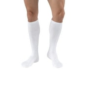 JOBST SensiFoot Diabetic Compression Socks 8-15 mmHg Knee High, Closed Toe, Large / White