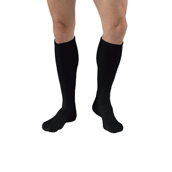 JOBST SensiFoot Diabetic Compression Socks 8-15 mmHg Knee High, Closed Toe, X-Large / Black