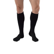 SensiFoot Diabetic Compression Socks 8-15 mmHg Knee High, Closed Toe, X-Large / Black