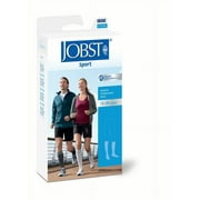 JOBST Sport Knee High 15-20 mmHg Closed Toe - White/Gray Medium