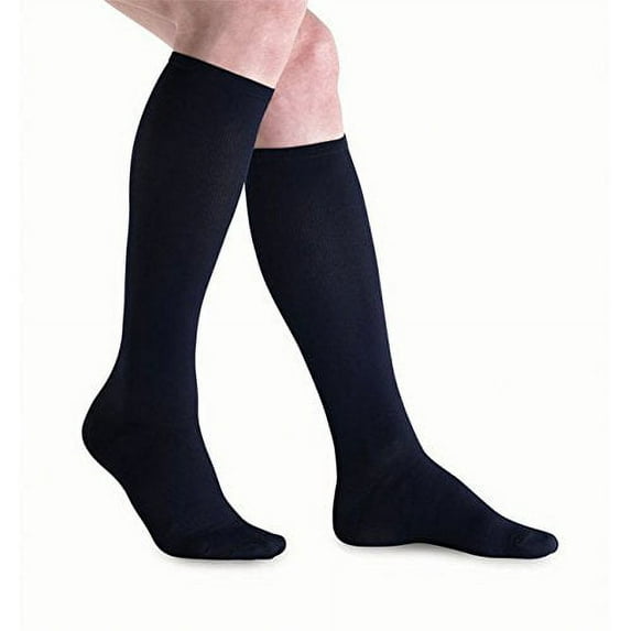 JOBST Travel Sock Knee High 15-20 mmHg Closed Toe Size: 1, Color: Black