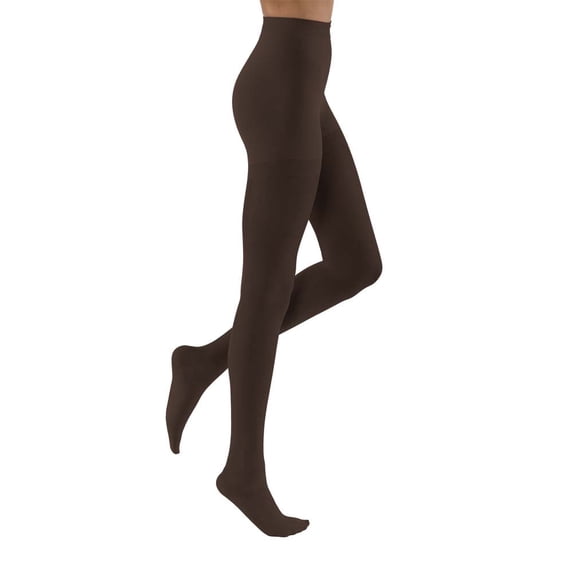 JOBST UltraSheer Compression Stockings, 15-20 mmHg, Waist High, Closed Toe, Espresso, Large