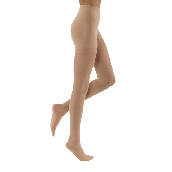 JOBST UltraSheer Compression Stockings, 20-30 mmHg, Waist High, Closed Toe, Natural, Small