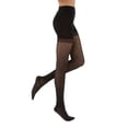 thumbnail image 1 of JOBST UltraSheer Diamond Pattern Compression Stockings, 20-30 mmHg, Waist High, Closed Toe, Classic Black, Small, 1 of 4