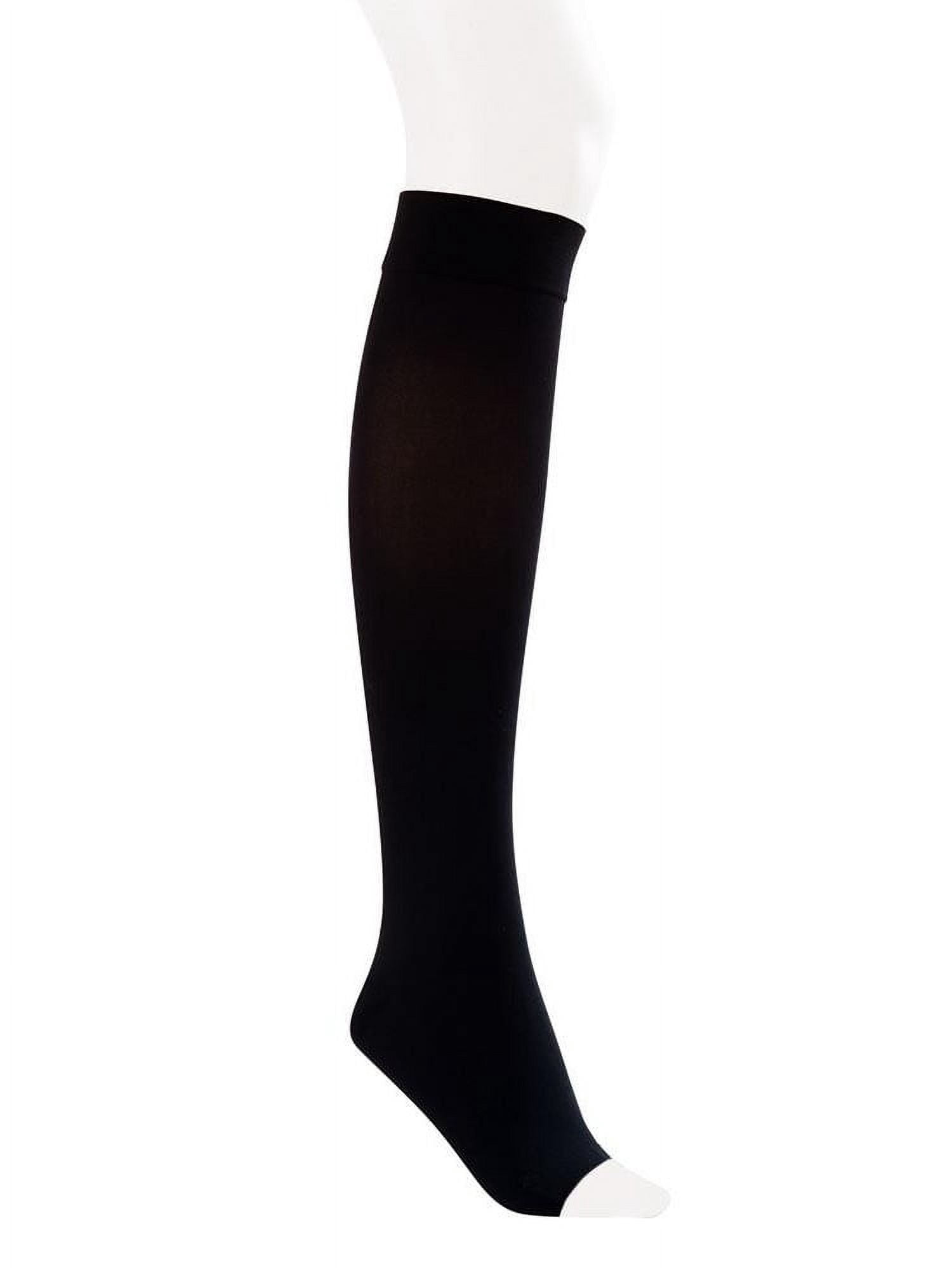 Jobst Opaque SoftFit 15-20 Open Toe Knee High Compression Stockings Black Xlarge