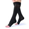 thumbnail image 1 of JOBST Women's Ultrasheer Petite Knee High Classic 20-30 mmHg Open Toe, Black Medium, 1 of 4