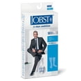 thumbnail image 1 of JOBST forMen Ambition Knee High 15-20 mmHg Ribbed Dress Compression Socks, Closed Toe, 6 Regular, Navy, 1 of 9