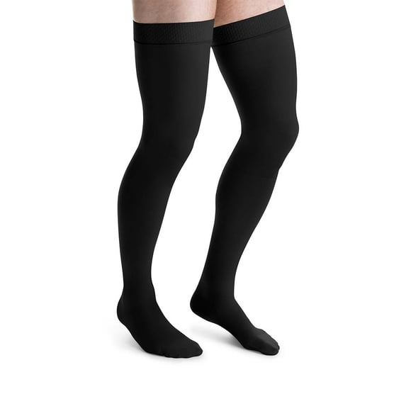 JOBST forMen Compression Socks, 30-40 mmHg, Knee High, Closed Toe, Black, X-Large
