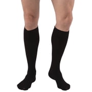 JOBST Relief Knee High 20-30 mmHg Compression Socks, Closed Toe, Black, Large Full Calf