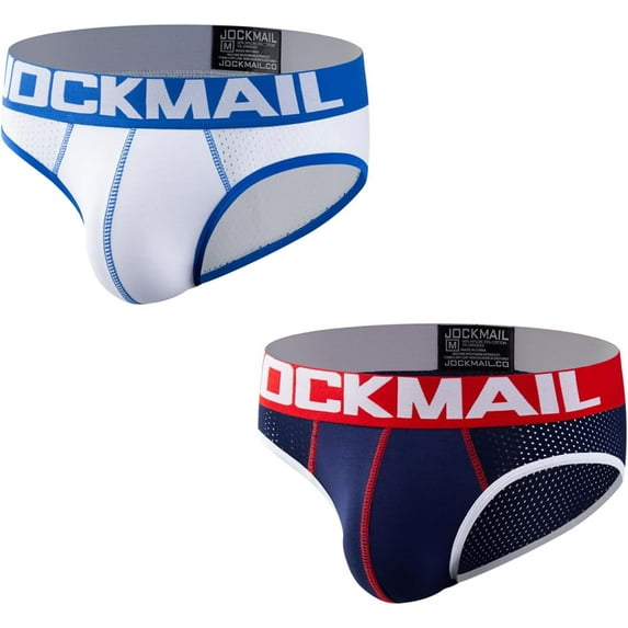 JOCJMAIL 2PCS/Pack Mens Briefs Men's Athletic Underwear Mens Breathable Briefs for Gym Sport underwear