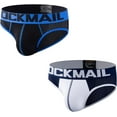 thumbnail image 1 of JOCJMAIL 2PCS/Pack Mens Briefs Men's Athletic Underwear Mens Breathable Briefs for Gym Sport underwear, 1 of 8