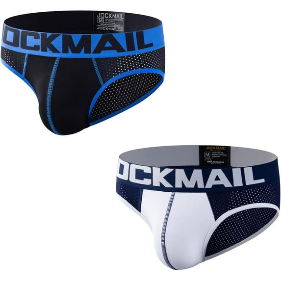 JOCJMAIL 2PCS/Pack Mens Briefs Men's Athletic Underwear Mens Breathable Briefs for Gym Sport underwear
