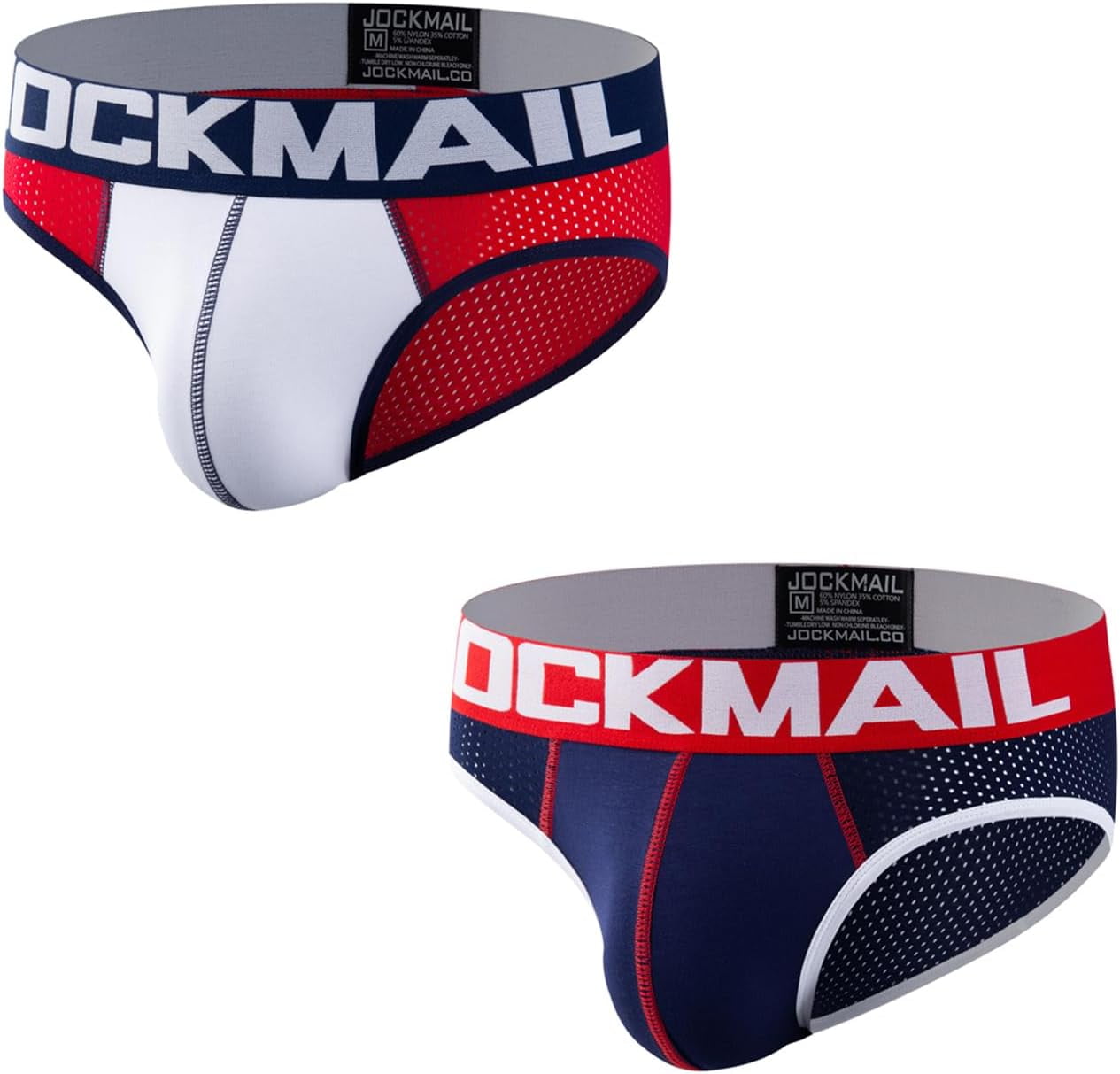 JOCJMAIL 2PCS/Pack Mens Briefs Men's Athletic Underwear Mens Breathable Briefs for Gym Sport