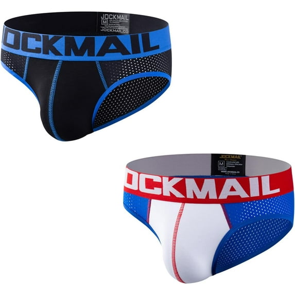 JOCJMAIL 2PCS/Pack Mens Briefs Men's Athletic Underwear Mens Breathable Briefs for Gym Sport underwear