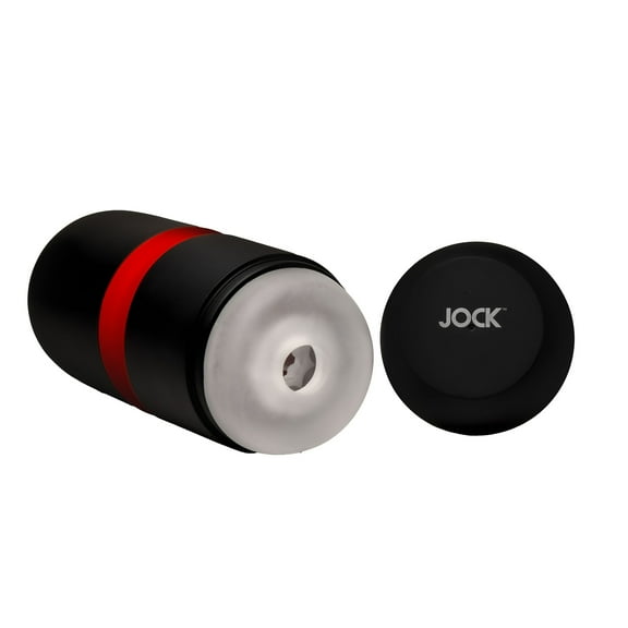 Curve Novelties Jock Tightening & Vibrating Rechargeable Masturbator for Men, Black