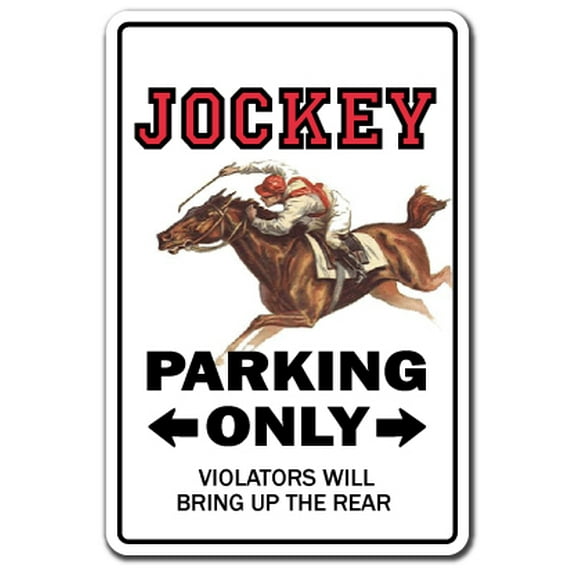 JOCKEY Decal parking horse racing derby rider racetrack silks rider racer | Indoor/Outdoor | 7" Tall
