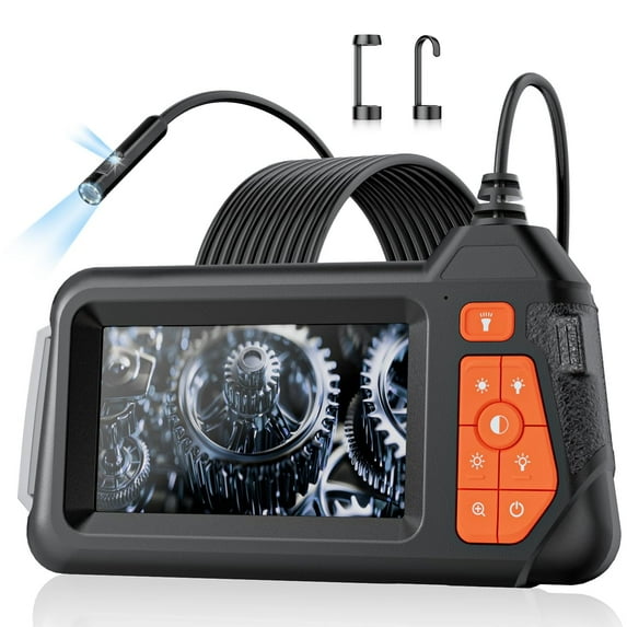 4.3" Borescope Endoscope Camera with Light, IP67 Waterproof 1080 HD Inspection Camera, Borescope Camera with Light, Snake Camera, 16.5ft Endoscope Camera