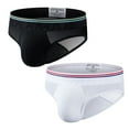 thumbnail image 1 of JOCKMAIL 2 PCS/Pack Men Briefs Underwear Mesh Soft Cotton Low Rise Men Underwear Briefs, 1 of 9
