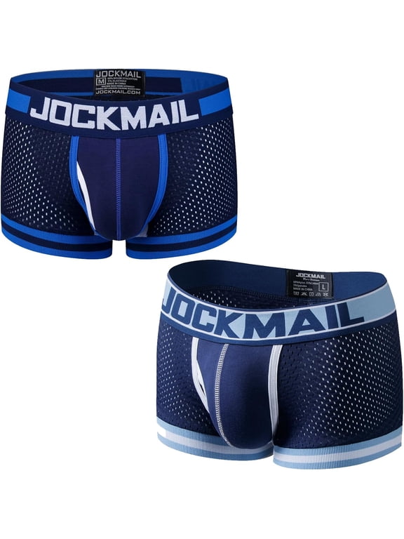JOCKMAIL 2 Pack/PCS Men's Mesh U Pouch Underwear Mens Underwear Briefs Boxer Briefs Breathable Underpants Pants Trunks