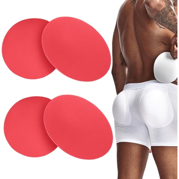 JOCKMAIL 2 Pair Mens Rear Enhancing Removable Butt Pads Foam Contour Hip Sponge Buttock Pads Enlarge Underwear