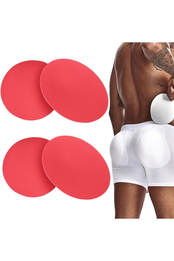 2 Pair Mens Rear Enhancing Removable Butt Pads Foam Contour Hip Sponge Buttock Pads Enlarge Underwear