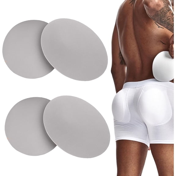 JOCKMAIL 2 Pair Mens Rear Enhancing Removable Butt Pads Foam Contour Hip Sponge Buttock Pads Enlarge Underwear