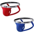 thumbnail image 1 of JOCKMAIL 2PCS/Pack Men's Jockstrap Low Waist Jock straps Underwear Gym Workout Strap Brief Men for Sport, 1 of 8