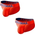 thumbnail image 1 of JOCKMAIL 2PCS/Pack Men's Underwear Briefs Comfortable Low Waist Mens Briefs Underwear Mens Sport Underwear, 1 of 6