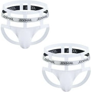 JOCKMAIL 2PCS/Pack Mens Breathable Jockstrap Mens Thong Jock Strap Male Underwear Low Rise Seamless Thongs