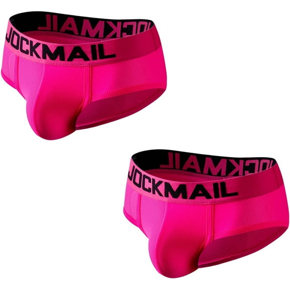 JOCKMAIL 2PCS/Pack Mens Briefs Underwear Low Waist Comfortable Mens Underwear Briefs Sport Underwear