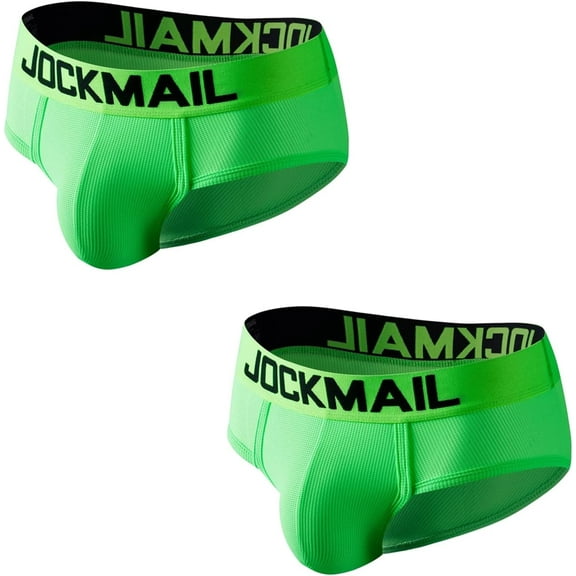 JOCKMAIL 2PCS/Pack Mens Briefs Underwear Low Waist Comfortable Mens Underwear Briefs Sport Underwear