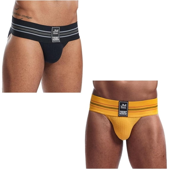 JOCKMAIL 2PCS/Pack Mens Briefs Underwear Soft Breathable Underwear Men's Cotton Stretch Underwear Support Briefs