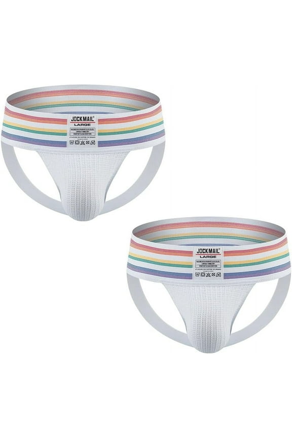 2PCS/Pack Mens Jock Strap Briefs Men's Thongs Breathable Underwear Mens Bikini Underwear