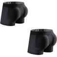 thumbnail image 1 of JOCKMAIL 2PCS/Pack Mens Padded Boxer Brief for Enhancing Buttocks Male Underpants Boxers Pack of 2 Padding Underwear, 1 of 7