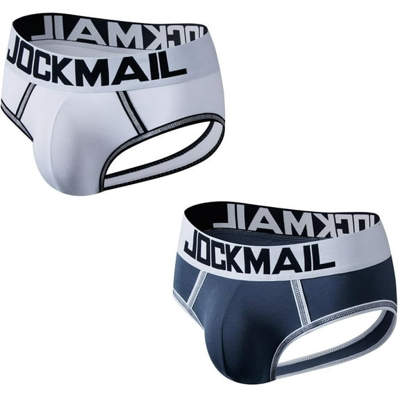 JOCKMAIL 2PCS/Pack Mens Underwear Briefs Modal Mens Breathable Briefs Comfortable Mens Bikini Briefs Sport
