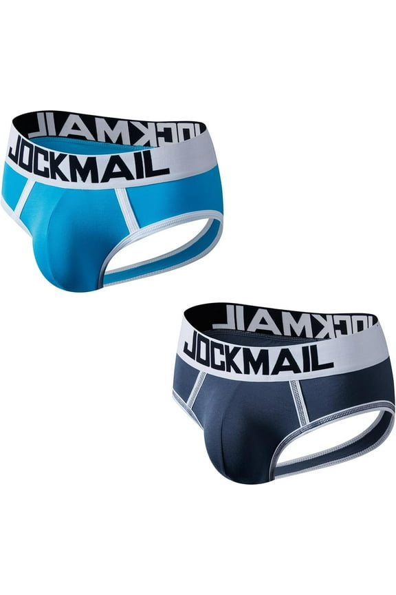 JOCKMAIL 2PCS/Pack Mens Underwear Briefs Modal Mens Breathable Briefs Comfortable Mens Bikini Briefs Sport
