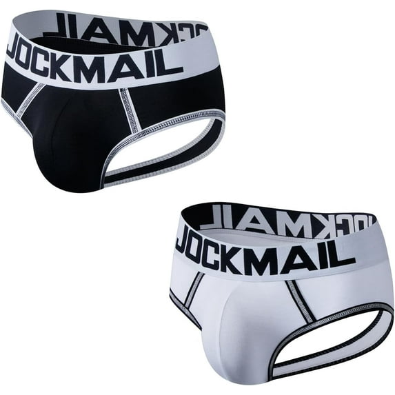 JOCKMAIL 2PCS/Pack Mens Underwear Briefs Modal Mens Breathable Briefs Comfortable Mens Bikini Briefs Sport