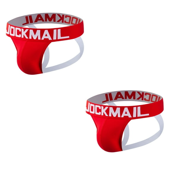 JOCKMAIL 2Pack/PCS Men Underwear Menr Jockstrap Men Thong Underwear Cotton