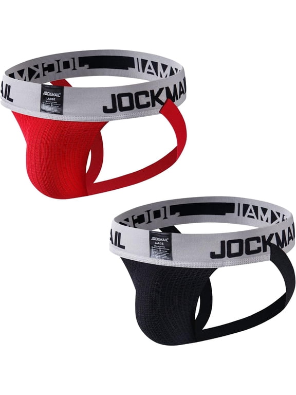 2Pack/PCS Men's Thongs Athletic Supporter Men's Briefs Rainbow Underwear Gym Workout