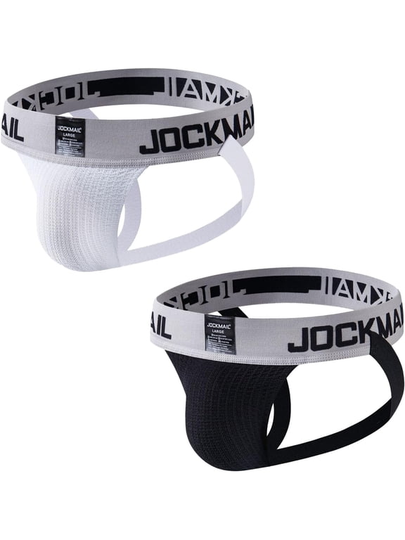 2Pack/PCS Men's Thongs Athletic Supporter Men's Briefs Rainbow Underwear Gym Workout