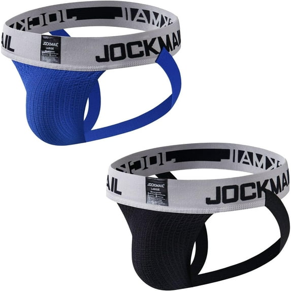 JOCKMAIL 2Pack/PCS Men's Thongs Athletic Supporter Men's Briefs Rainbow Underwear Gym Workout