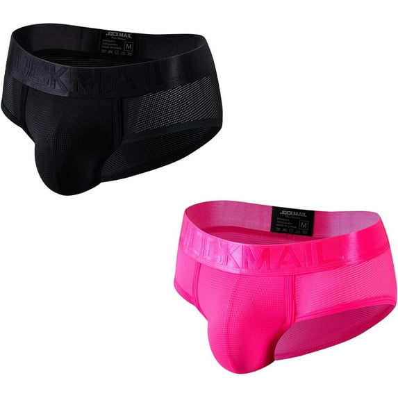 JOCKMAIL 2Pcak/PCS Men Underwear Briefs Athletic Underwear Briefs Mens Breathable Briefs for Sport Gym