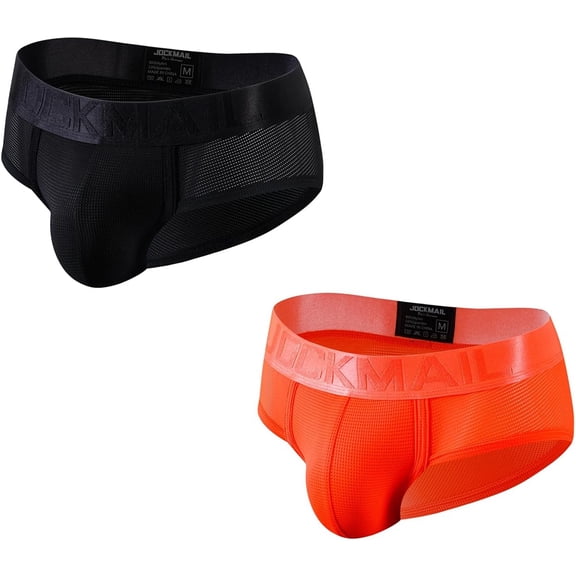 JOCKMAIL 2Pcak/PCS Men Underwear Briefs Athletic Underwear Briefs Mens Breathable Briefs for Sport Gym