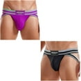 thumbnail image 1 of JOCKMAIL 2Piecs/Pack Men Jockstrap Underwear Sexy Jock strap for Men Mens Athletic Supporter Jockstrap, 1 of 9