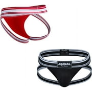 JOCKMAIL 2Piecs / Pack Men Jockstrap ملابس داخلية حزام رياضي مثير للرجال الرجال الداعم الرياضي Jockstrap
